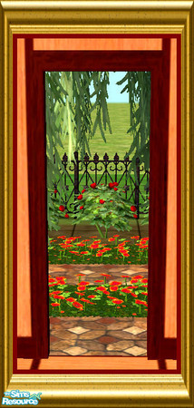 Sims 2 — Single Arch by oldmember_SavannahSims — Enjoy that extra bit of luxury for the senses with this Natural Mahogany