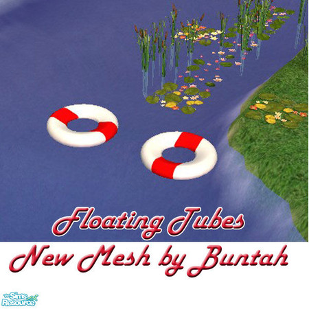 Sims 2 — Floating Inner Tube MESH by buntah — This inner tube floats on pond water, but you can use the move_objects on