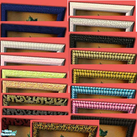 Sims 2 — Meaning of Fruit Frames by Modfan by modfan — 18 pcs Set of frames for the Meaning of Fruit painting. Mix and