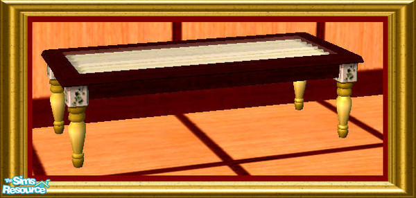 Sims 2 — Den Double Coffee Table by oldmember_SavannahSims — Enjoy that extra bit of luxury for the senses with this