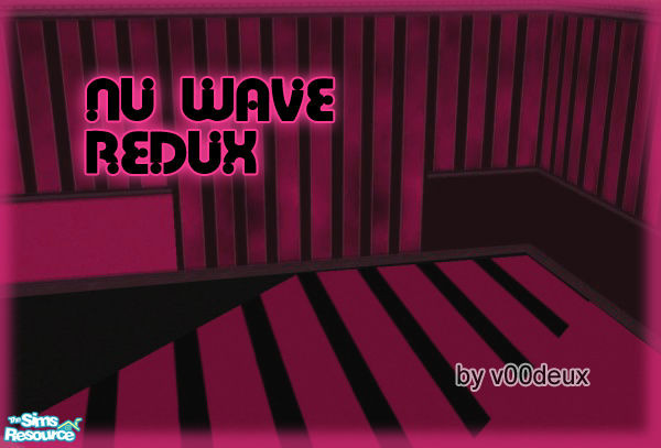 Sims 2 — Nu-Wave Walls & Floors by v00deux — This is a rebuild (from scratch) of one of my more popular Sims 1 sets.