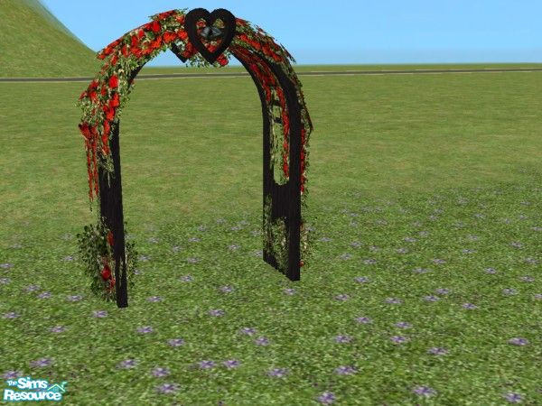 Sims 2 — Vintage Victorian Garden Wedding Arch in by c_literati — Victorian-style items in classic white or wrought iron