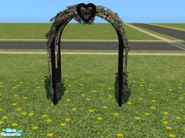 Sims 2 — Vintage Victorian Garden Wedding Arch in by c_literati — Victorian-style items in classic white or wrought iron