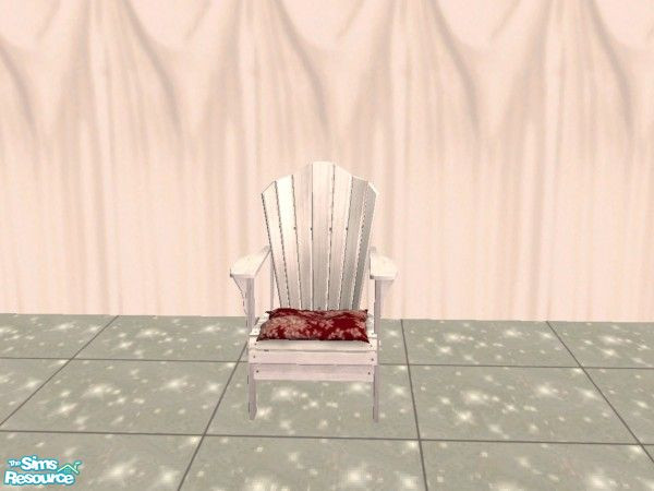 Sims 2 — Vintage Victorian Garden Wedding Chair C by c_literati — This recolor of the Adirondack Chair Cushion also