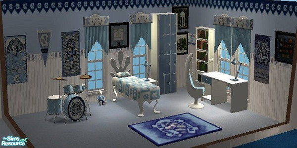 Sims 2 — sh_tarheelsset by countrysue — The perfect set for any young bright college student You will need Windkeeper's