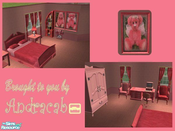Sims 2 — Deeply Pink & Fluffy Picture 2 by Andracab — This is the second picture in this set.