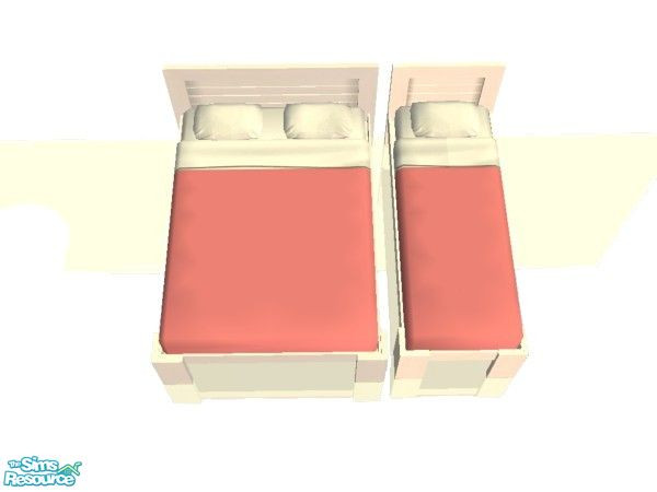 Sims 2 — Light Cherry Bedding Set Type 1 by simmaniac2005 — Made to match Studio K walls and floors. by Jo D Designs.