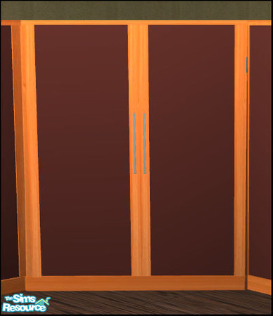 Sims 2 — Naturals Bedroom Mahogany - Cornerwardrobe Burgundy by Elize-37sims — Burgundy Panels