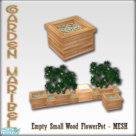 Sims 2 — S2S Garden Maribel Part 1 - Flower Pot without Plant - MESH by sims2sisters — 