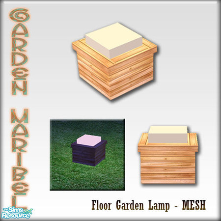 Sims 2 — S2S Garden Maribel Part 1 - Garden Lamp  -MESH by sims2sisters — 