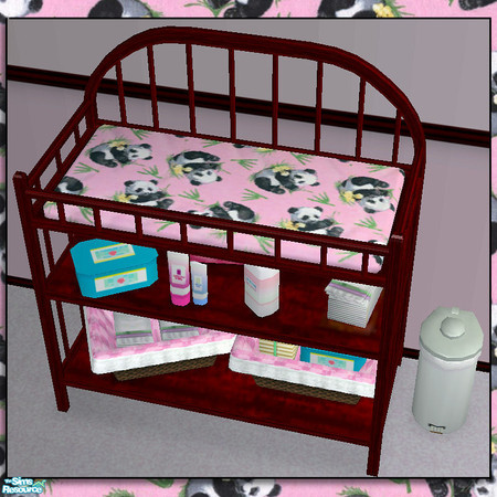 Sims 2 — Red\'s Pink Panda Changing Table by red1060 — Red\'s Pink Panda Changing Table