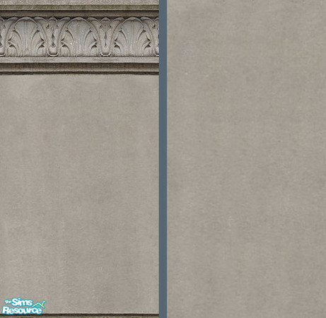 Sims 2 — Concrete Exterior Set by Halfcreek — created by Halfcreek