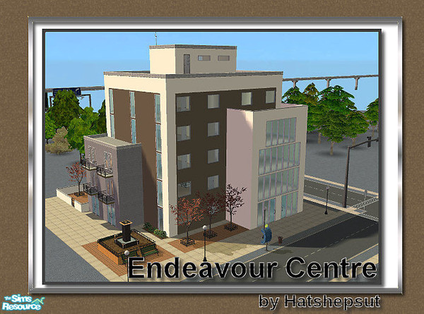 Sims 2 — Endeavour Centre by hatshepsut — A 5 storey commercial property. Part of the City Slickers set.