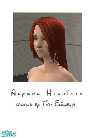 Sims 2 — Alyson Hannigan by Tara Elisabeth — An actor since childhood, Alyson Hannigan is known to TV viewers as Willow