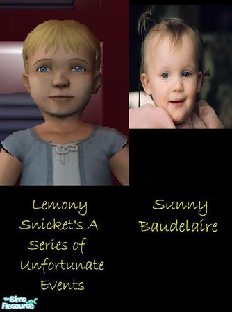 Sims 2 — Sunny Baudelaire by SaraSidel — From my Lemony Snicket's Series of Unfortunate Events Series, Sunny Baudelaire.
