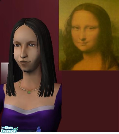 Sims 2 — Mona Lisa by ivan1989 — Leonardo`s Mona Lisa, who seems one of the most mysterious and beautiful women of all