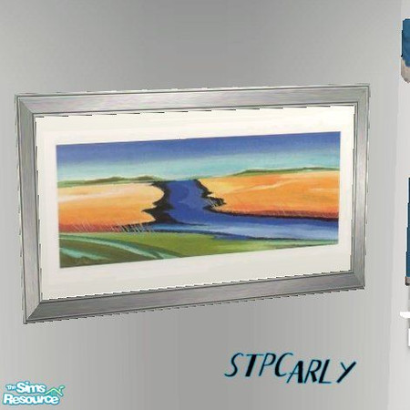 Sims 2 — June Jubilee Art by STP Carly — A jubilee of color to brighten any drab living room in the home.