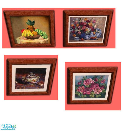 Sims 2 — Meaning of Fruit Reprint Set by Modfan by modfan — 3 Reprints of the Meaning of Fruit Painting. Please do not