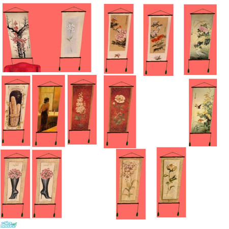 Sims 2 — Winter Blossoms Reprint Set by Modfan by modfan — 13 Reprints of the Winter Blossoms Panel. Please do not