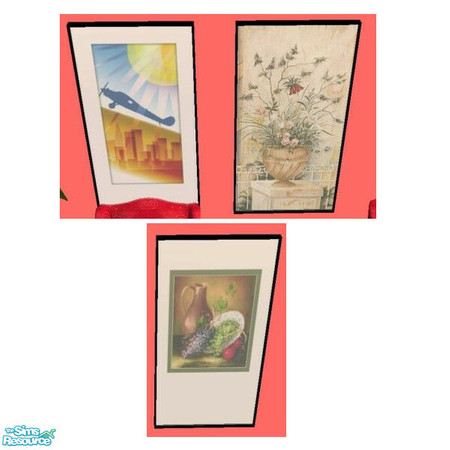 Sims 2 — Olive Peynter's Reprint Set by Modfan by modfan — 2 Reprints of the Olive Peynter's painting. Please do not