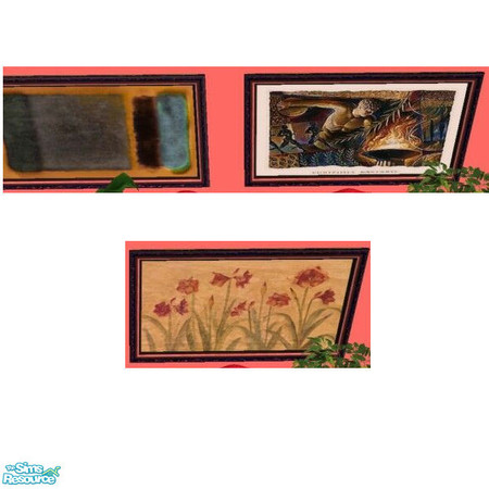 Sims 2 — Rainy Day Reprint Set by Modfan by modfan — 2 Reprints of the Rainy Day painting. Please do not redistribute