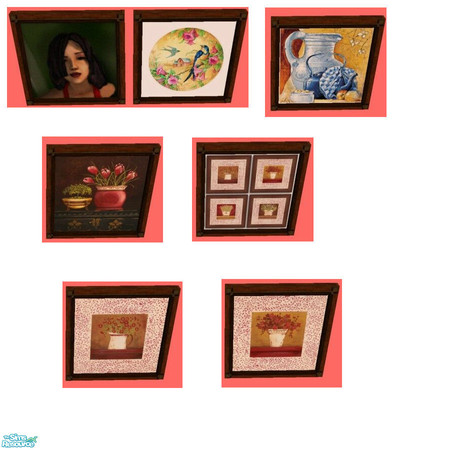 Sims 2 — Belle Squared Reprints by Modfan by modfan — Six reprints of the Bella Square Paint. - Please do not