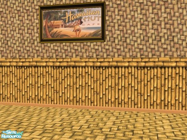 Sims 2 — Time Warp Tiki Painting Hut Cafe by c_literati — Tiki-style set just in time for summer! With walls from the