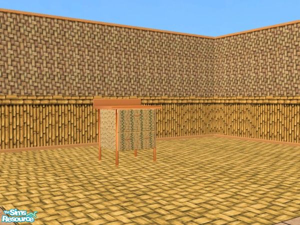 Sims 2 — Time Warp Tiki Counter by c_literati — Tiki-style set just in time for summer! With walls from the original