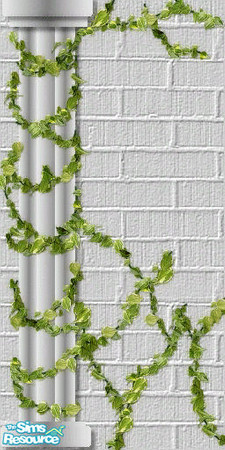 Sims 2 — wall with veins by mereltje — column on the left