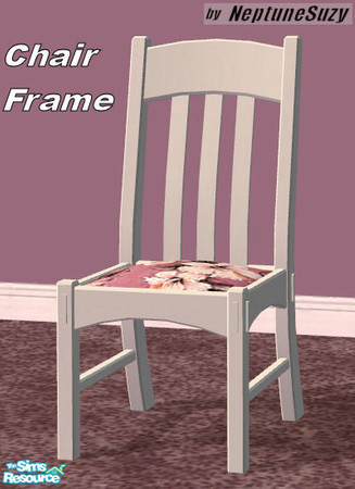 Sims 2 — NSC Dine Chair - White Frame by Neptunesuzy — Your sim will love this white Chair Frame! Enjoy! (*****TSRAA