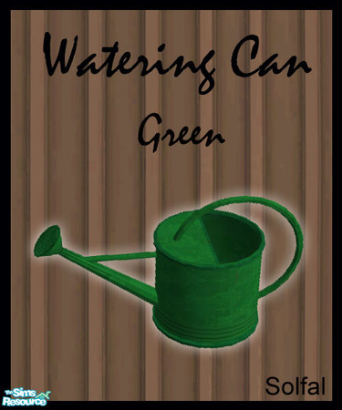 Sims 2 — Watering Can Green by solfal — Nice watering can for your sim gardens. 