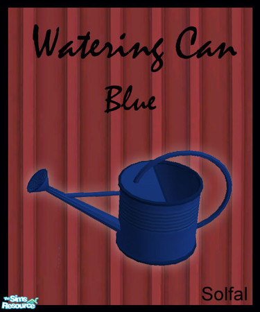 Sims 2 — Watering Can Blue by solfal — Nice watering can for your sim gardens. 