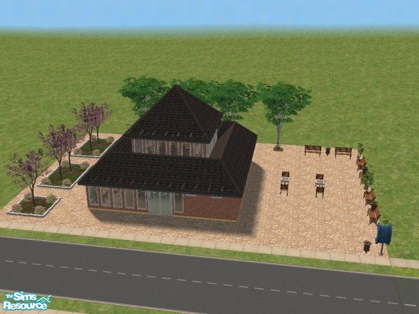 Sims 2 — Public Library by Bigmama1969 — A well lit public library for your small towns. Lots of books, computers and