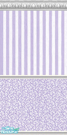 Sims 2 — K8SSeaShellLavenderWLL14 by Kate139 — A set of 15 Walls and 4 Floors. Painted and Papered Walls with Sea Coral