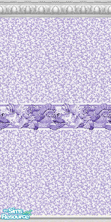 Sims 2 — K8SSeaShellLavenderWLL09 by Kate139 — A set of 15 Walls and 4 Floors. Painted and Papered Walls with Sea Coral