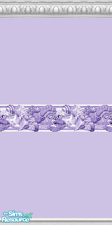 Sims 2 — K8SSeaShellLavenderWLL07 by Kate139 — A set of 15 Walls and 4 Floors. Painted and Papered Walls with Sea Coral