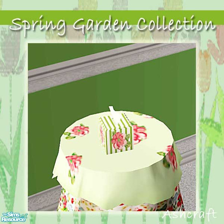 Sims 2 — Spring Garden Tissue Box by Cashcraft — Recolor of tissue box by Windkeeper, you must download the mesh file.