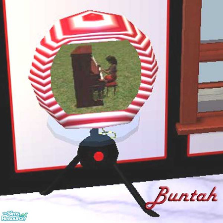 Sims 2 — Radical Red TV by buntah — This is a recolor of my Space Age TV. Get the mesh at TSR.