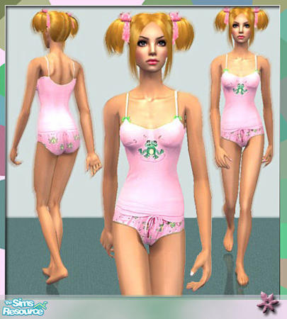 Sims 2 — frog pyjamas by Sasetka — Happy Simming:)