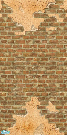 Sims 2 — Tuscany II - 03 by perelinka — Damaged Tuscan backyard wall (C).