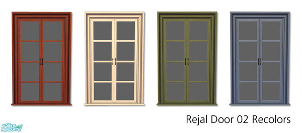 Sims 2 — Rejal Part 5 - Door 02 Recolors by Murano — Several recolors for the Rejal door 02 series. You need Door 02 BASE