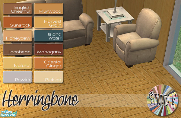 Sims 2 — Studio K Herringbone Floor_02 by StudioKhagerks — 