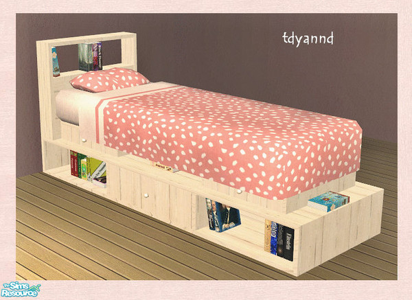 Sims 2 — TC 89 Young Reader - Bed by tdyannd — A recolor of dgandy\'s Bookworm Bed Mesh from Sims Fashion Barn featuring