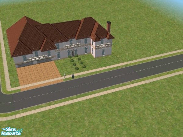 Sims 2 — Basic House by funny-lizzie — simple decoration and plenty of space to add rooms or make them larger. Kitchen,