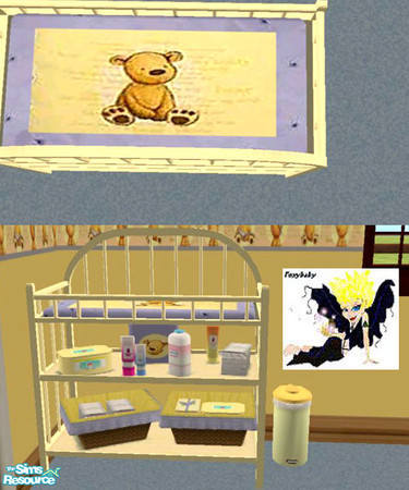 Sims 2 — My Teddy Changing Table by foxybaby3 — To match the My Teddy Nursery set.