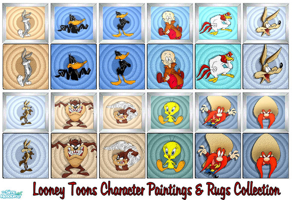 Sims 2 — \'Looney Toons\' Paintings & Rugs Collection by shadow66 — Great for both big and little kids alike, these