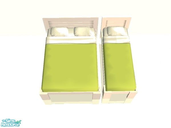 Sims 2 — Bedding in Pear Set Type 1 by simmaniac2005 — Made to match Studio K walls and floors. by Jo D Designs