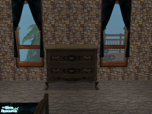 Sims 2 — Castle Class Dresser by dangerusgem — Castle Class Dresser. Part of my Castle Class Bedroom Set. (TSRAA member)