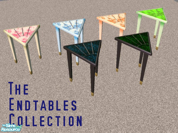 Sims 2 — The Endtable Collection by simmyfan2852 — The endtable collection contains many colorful endtables perfect for