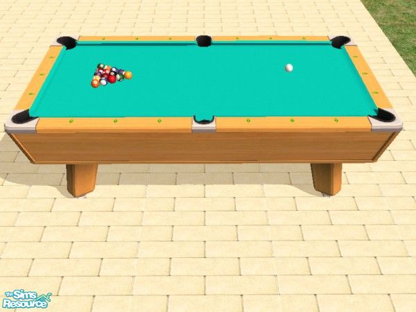 Sims 2 — 21 Corner Pocket Pool Table Felts by dddrake — Refelt your tables in 21 colors sure to please.